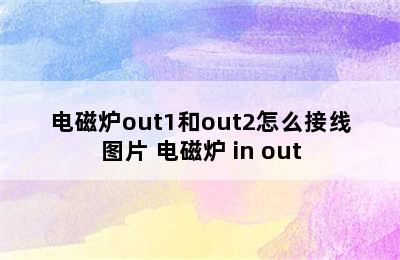 电磁炉out1和out2怎么接线图片 电磁炉 in out